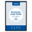 Europel cadre à clapets Economy, liste 25 mm, ft A0, zwart