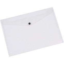 Q-CONNECT documentenmap, A3, transparante PP, drukknopsluiting