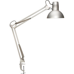 MAULstudy bureaulamp, met tafelklem, zilver
