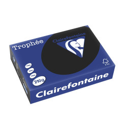 Clairefontaine Trophée Pastel Colored Paper A4 210 gsm 250 Sheets Black