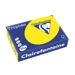 Clairefontaine Trophée Intens colored paper A4 210 gsm 250 sheets sun yellow