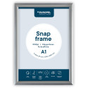 Europel clicklijst, lijst 25mm A1, zilverkleurig posterframe