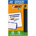 Bic Kids potlood voor whiteboards Multisurface, blauw, doos van 12 stuks