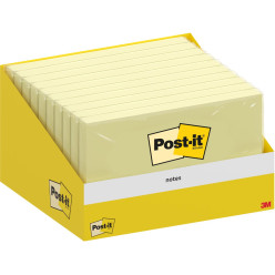 Post-it Notes, 100 feuilles, ft 76 x 127 mm, jaune canari (canary yellow)