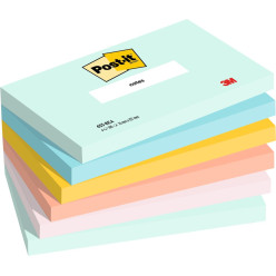 Post-it Notes, 100 Sheets per Pad, 3 in x 5 in, Pack of 6 Pads, Beachside Café Collection
