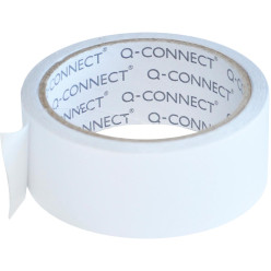 Q-Connect Double Sided Vinyl Adhesive Tape 38mm x 10m 90 Micron Transparent KF17473