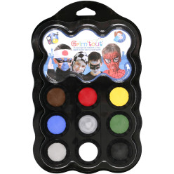 Grim'tout Face Paint Heroes Palette 9 Colors