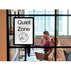 Nobo Magnetic Self-Adhesive A4 Frame Black Pack of 2