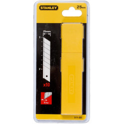 Stanley vervangmesjes voor cutter 25 mm, blister van 10 stuks