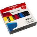 Amsterdam Acrylic Primary Acrylic Paint Set 120 ml 5 Tubes with 3 Pouring Spouts