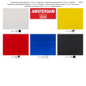 Amsterdam Acrylic Primary Acrylic Paint Set 120 ml 5 Tubes with 3 Pouring Spouts