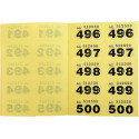 Pukka Pad tickets numérotés de tombola et de vestiaire 1-1000