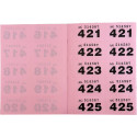 Pukka Pad tickets numérotés de tombola et de vestiaire 1-1000