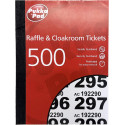 Pukka Pad tickets numérotés de tombola et de vestiaire 1-500