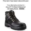 Arco Essentials S3 Chaussures de sécurité en cuir Imperméable Haute Noires - Pointure 46 /Paire
