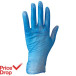 100 Essentials P/F Vinyl Disp Glv Blue L /Box