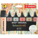 STABILO BOSS ORIGINAL NatureCOLORS surligneur, étui de 6 pièces, assorti