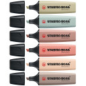 STABILO BOSS ORIGINAL NatureCOLORS surligneur, étui de 6 pièces, assorti