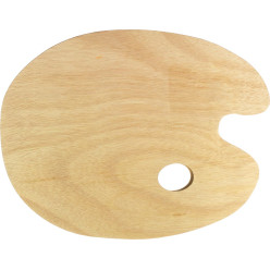 Kangaro Oval MDF Mixing Palette, 30 x 24 cm