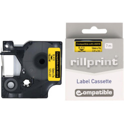 Compatible Dymo D1 Label Tape 45018 Black on Yellow 12mm