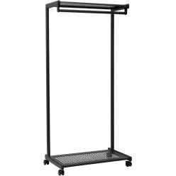 MAUL kledingrek bolero mobiel, ft 78 x 166 x 46 cm, max. 46 kg, 20 kg per stang, zwart RAL9004