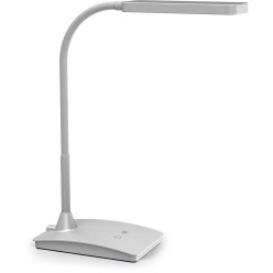 MAULpearly bureaulamp, LED, op voet, color vario, dimbaar, zilver
