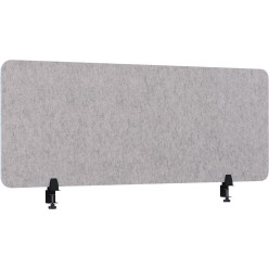 Smit Visual scheidingswand, lichtgrijs, 60 x 160 cm, met 2 klemmen