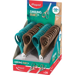 Maped Smiling Planet Vivo Scissors 12 cm Display of 20 Pieces