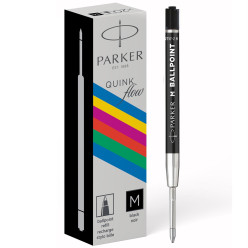 Parker ECO Ballpoint Pen Refills Medium Black Pack of 20