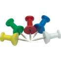 Q-CONNECT prikbordspelden, doosje van 25 stuks, geassorteerde kleuren