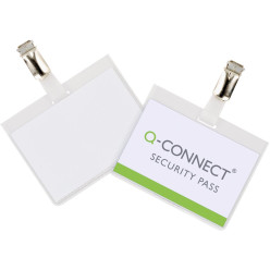 Q-CONNECT badge met clip 90...