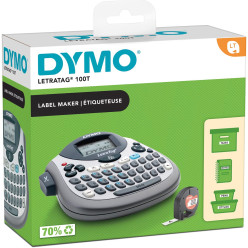 Dymo système de lettrage LetraTag LT-100T, 1 ruban LT inclus, qwerty