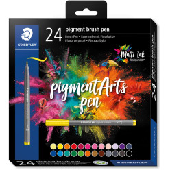 Staedtler Pigment Arts Brush Pen Set of 24 Pieces