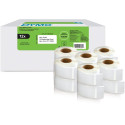 DYMO LabelWriter Labels, 25 x 54 mm, White, Box of 12 Rolls of 500 Labels Each