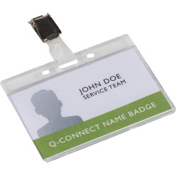 Q-Connect Rigid Name Badge...