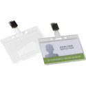 Q-Connect Rigid Name Badge Holder with Clip 85 x 54 mm