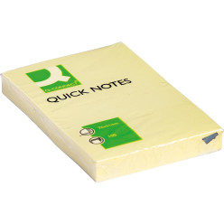 Q-Connect Quick Notes 51x76mm Yellow 100 Sheets KF10501