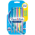 Paper Mate FlexGrip Ultra Pastel Retractable Ballpoint Pens Medium Point Black Ink Assorted 5 Pack