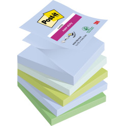Post-it Super Sticky Z-Notes Assorted Colors 76 x 76 mm Pack of 5 Pads 90 Sheets Each