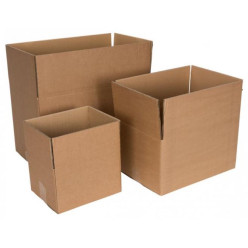 Single Wall Shipping Box 3 mm Brown 400 x 300 x 300 mm
