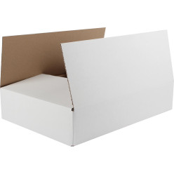White Corrugated Shipping Box 430 x 320 x 90 mm