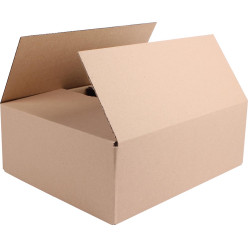Brown Corrugated Shipping Box, 340 x 280 x 120 mm