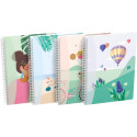 Oxford Horizons Spiral Notebook B5 120 Pages 5mm Squared Assorted Colours