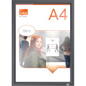 Nobo Impression Pro porte-affiche, ft A4, avec cadre gris