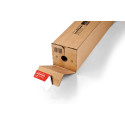 Colompac rechthoekige verzendkoker, ft 705 x 108 x 108 mm, bruin
