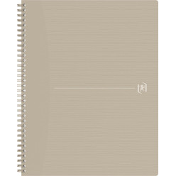 Oxford Origin Spiral Notebook A4+ 140 Lined Pages Sand Soft Cover