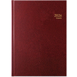 Brepols Bremax 2 Santex Desk Diary, Burgundy, 2026