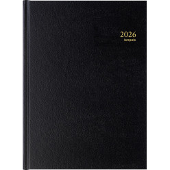 Brepols Bremax 1 Santex Desk Diary, Black, 2026