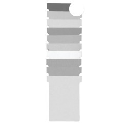 Nobo T-Card Size 2 Filing Cards 85 x 60 mm White