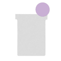 Nobo T-Card Size 2 Filing Cards 85 x 60 mm Violet